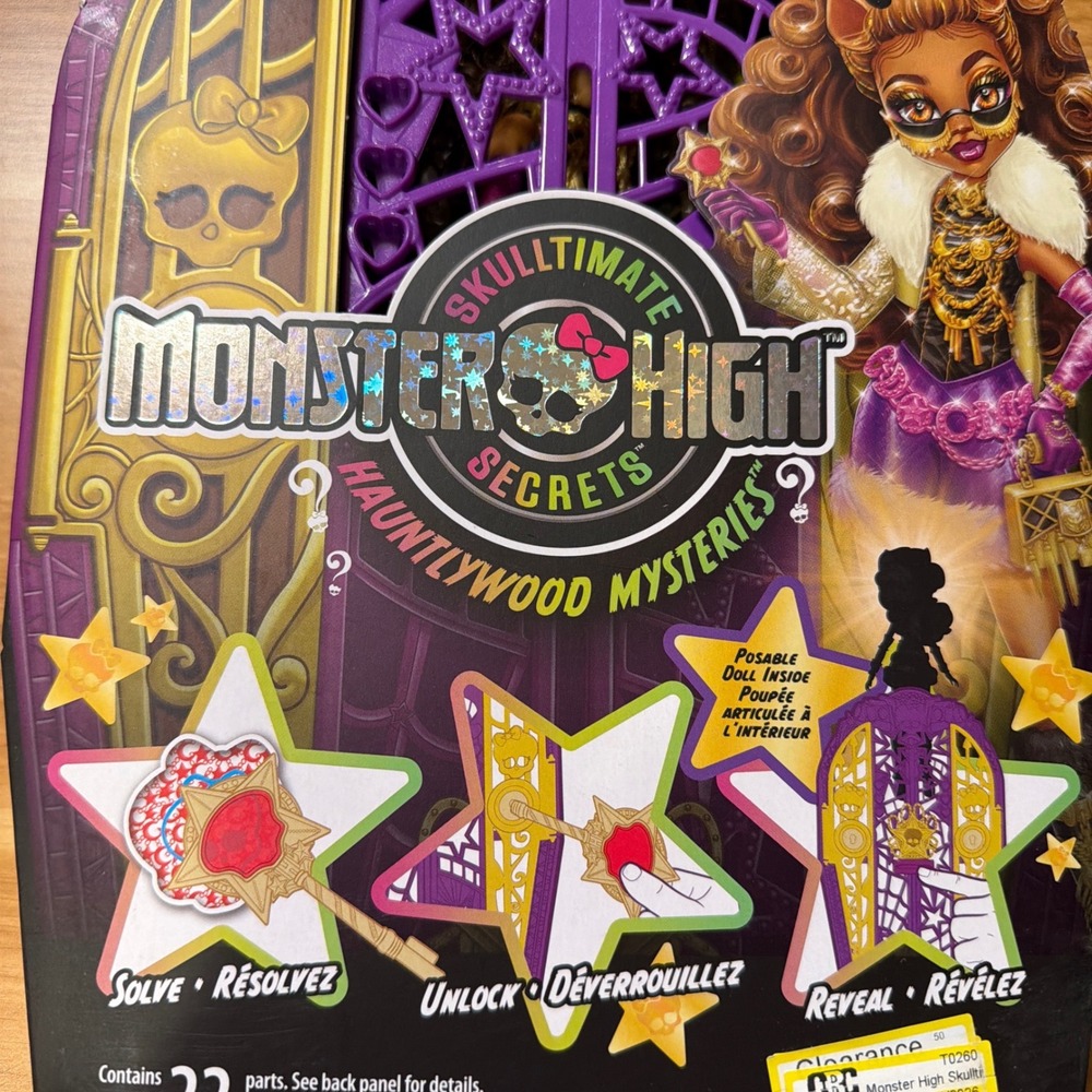 Monster High Skulltimate Secrets Hauntlywood Mysteries Clawdeen Wolf Doll NEW